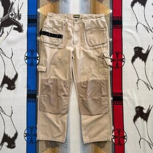 Blaklader Workwear Pants Mens 36x30 Tan Utility Cargo Work Trousers Heavywear
